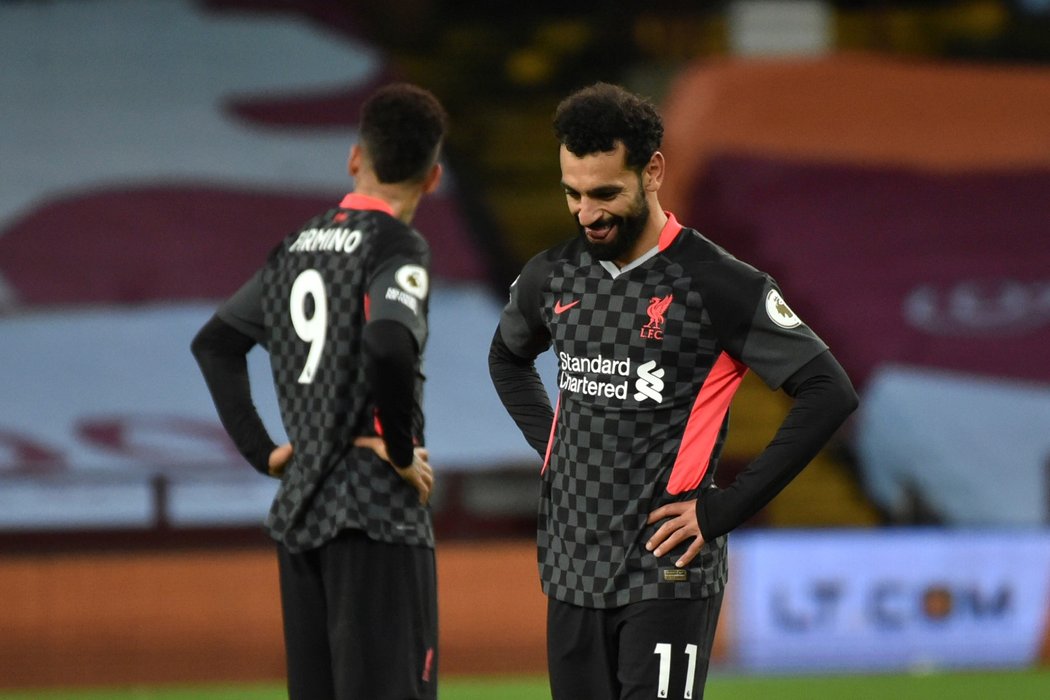 Mohamed Salah byl jediným střelcem Liverpoolu při debaklu na hřišti Aston Villy