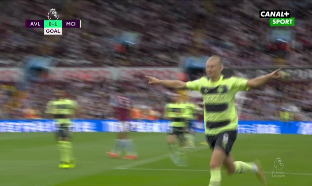 SESTŘIH: Aston Villa - Manchester City 1:1. Haalandova trefa na výhru nestačila
