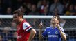 Oscar z Chelsea se raduje z gólu do sítě Arsenalu