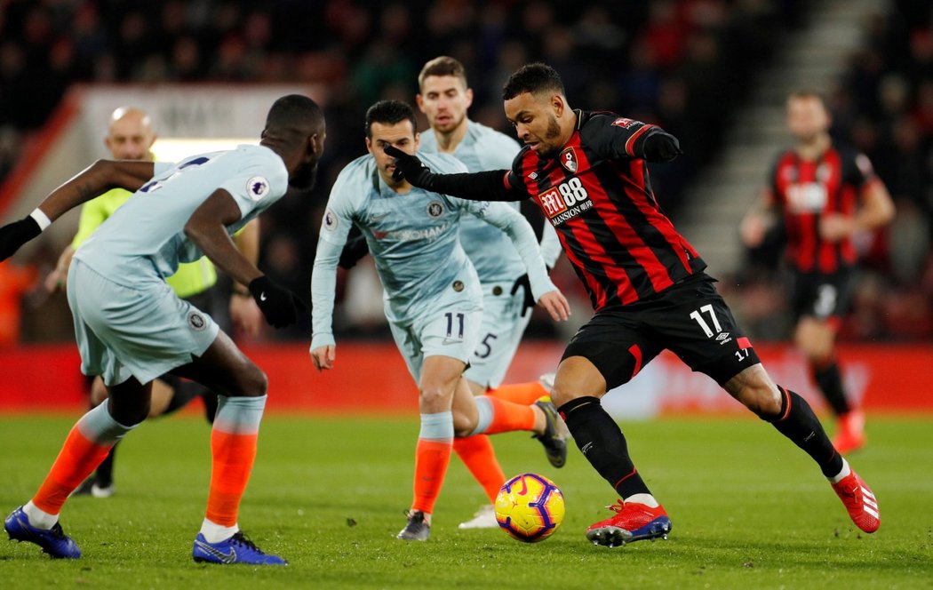 Chelsea vůbec nevyšla druhá půle, v Bournemouthu padla 0:4