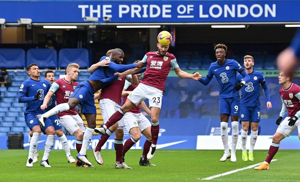 Utkání anglické Premier League mezi Chelsea a Burnley