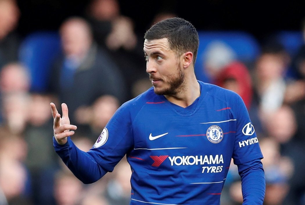 Eden Hazard skóroval v nastavení a vybojoval bod pro Chelsea