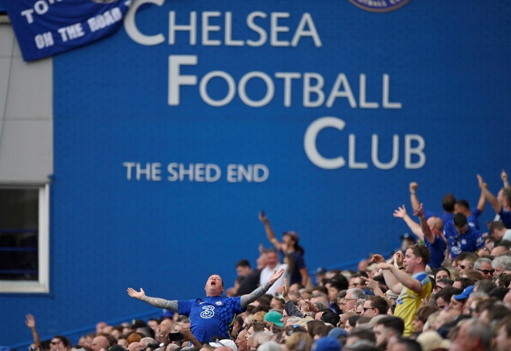 Fanoušci Chelsea na domácím stadionu