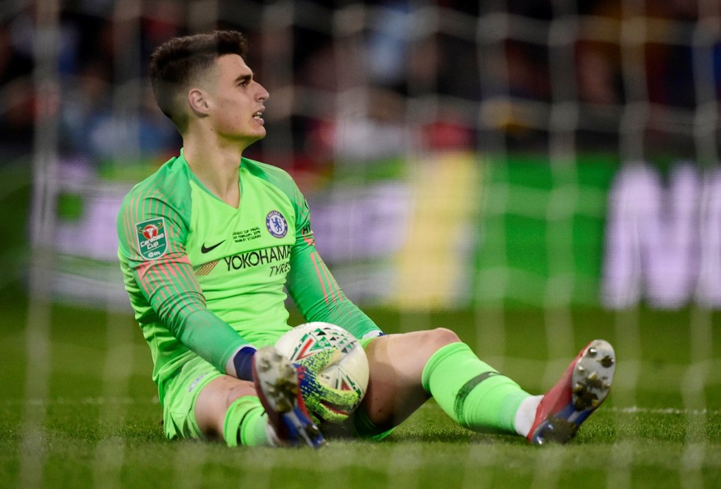 Kepa Arrizabalaga nakonec zůstal v bráně Chelsea, výhru nad City ale nevychytal