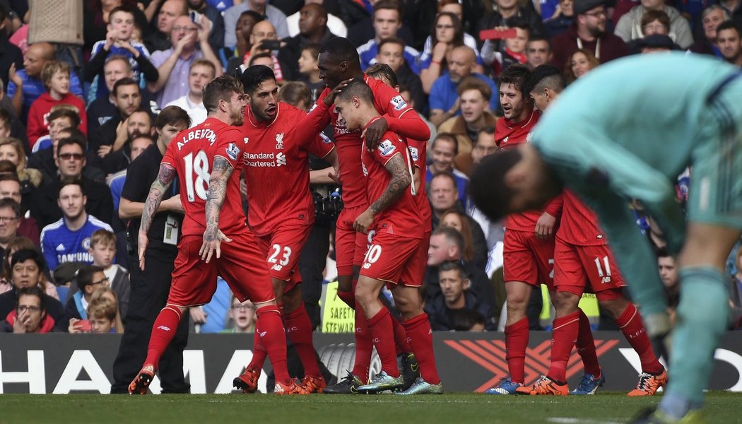 Liverpoolská radost na Stamford Bridge. Chelsea doma prohrála v utkání Premier League 1:3.
