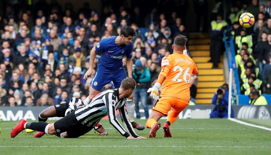 Alvaro Morata dokonal obrat Chelsea a zároveň rozhodl o jejím vítězství nad Newcastlem