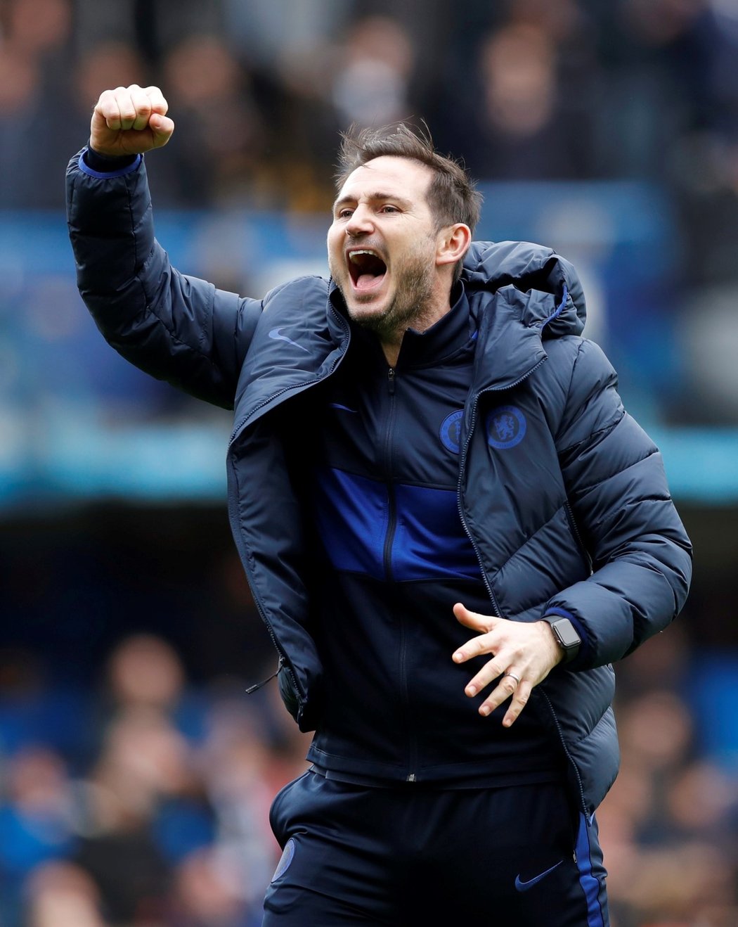 Frank Lampard se raduje z triumfu Chelsea nad Tottenhamem