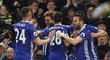 Radost fotbalistů Chelsea po brance do sítě Middlesbrough