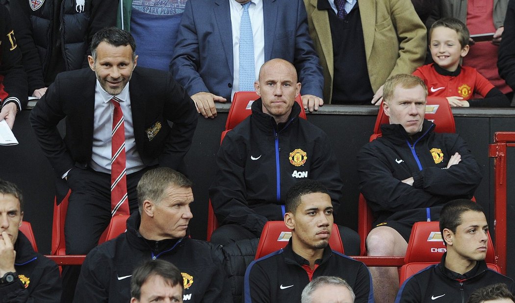 Ryan Giggs vedl Manchester United poprvé jako hlavní kouč, když nahradil odvolaného Davida Moyese