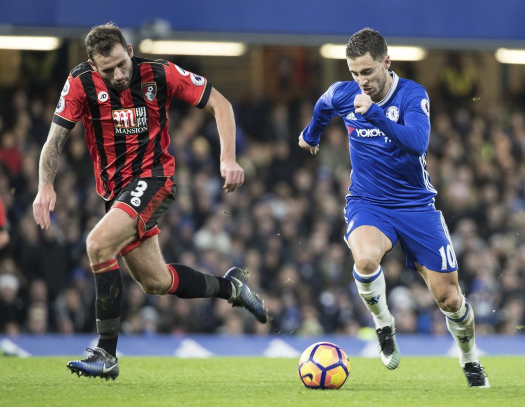 Eden Hazard to umí na hřišti rozbalit. Své o tom vědí i soupeři z Bournemouthu, který v Premier League inkasoval na Stamford Bridge tři branky.