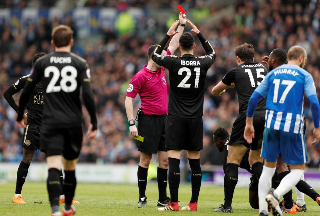 Venkovní utkání na půdě Brightonu dohrával Leicester bez vyloučeného Ndidiho