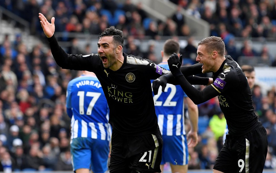 Leicester slaví výhru na půdě Brightonu a udržel se v boji o poháry