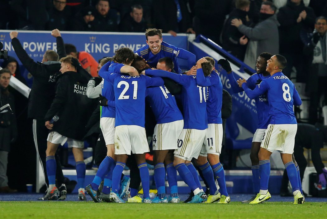 Leicester rozhodl o vítězství nad Evertonem gólem ve čtvrté minutě nastavení