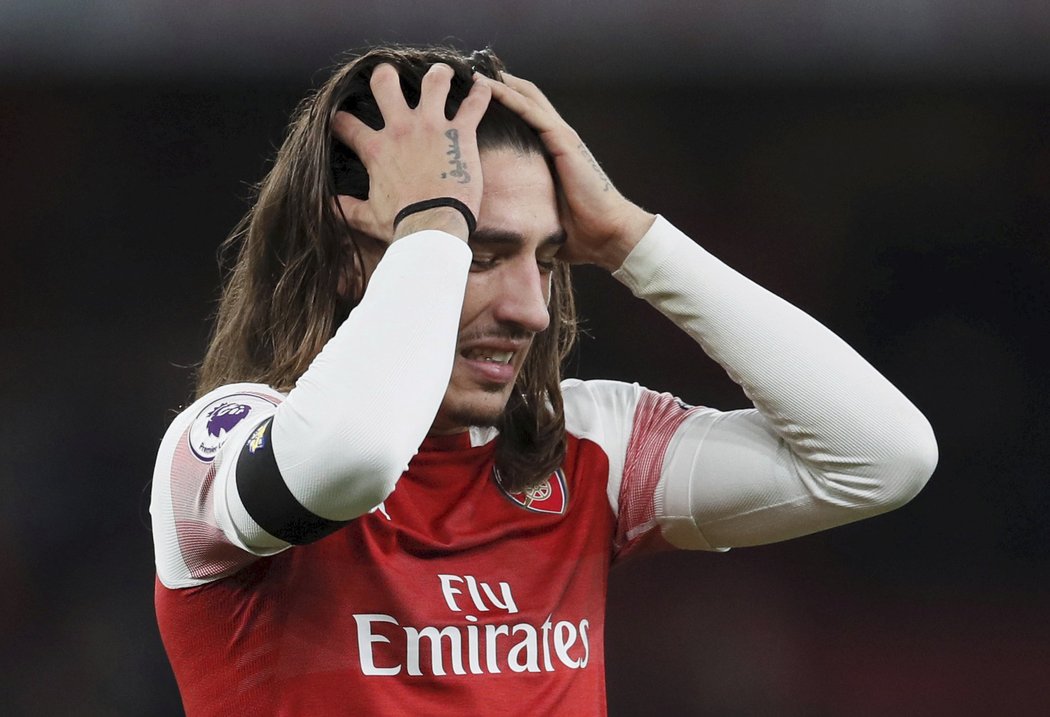 Hector Bellerin byl zklamaný po remíze Arsenalu s Liverpoolem