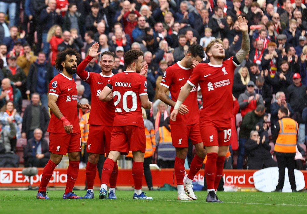 Triumf Liverpoolu nad Evertonem vystřelil dvěma góly Mohamed Salah