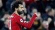 Mohamed Salah slaví vedení 2:0 nad největším konkurentem v boji o titul, Manchesterem City