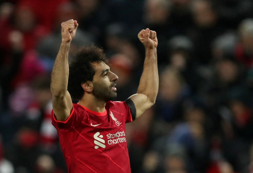 Liverpoolský útočník Mohamed Salah