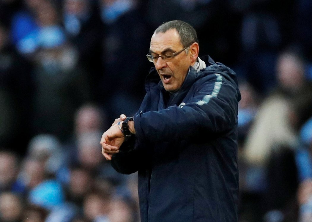 Trenér Chelsea Maurizio Sarri si připsal třetí venkovní porážku v řadě