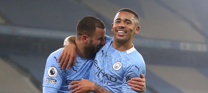 Druhý gól Manchesteru City vstřelil Gabriel Jesus