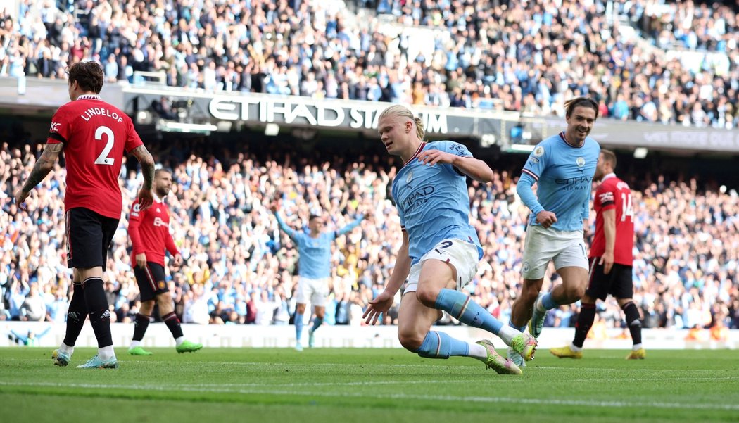 Erling Haaland zářil v derby proti United, nasázel hattrick a na další dva góly přihrál