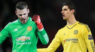 Hvězdné války gólmanů! De Gea podržel Van Gaala, zářil i Courtois