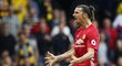 Zlatan Ibrahimovic v utkání Manchesteru United s Watfordem zahodil slibnou šanci