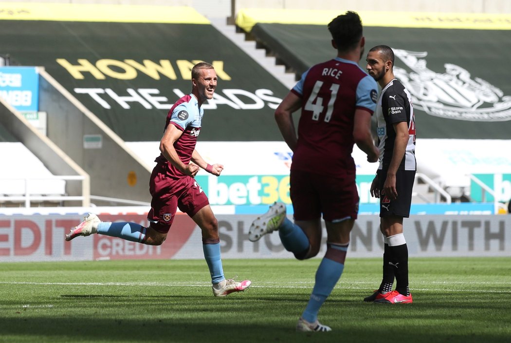 Tomáš Souček se prosadil ve druhém utkání Premier League po sobě, v neděli se trefil na hřišti Newcastlu