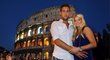 Maarten Stekelenburg se svou manželkou Kim v Římě. Z tamního AS odešel nizozemský brankář za 4,76 milionů liber do Fulhamu