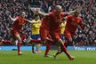 Slovenský obránce Martin Škrtel se v úvodu šlágru s Arsenalem trefil hned dvakrát. Liverpool brzy vedl dokonce 4:0