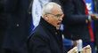 Trenér Leicesteru Claudio Ranieri slaví branku svého týmu do sítě Swansea