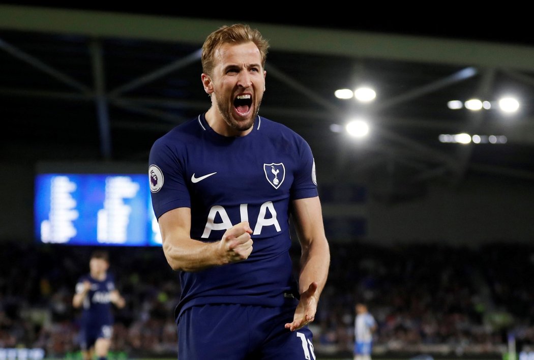 Harry Kane skóroval, ale jeho tým na hřišti Brightonu ztratil dva body