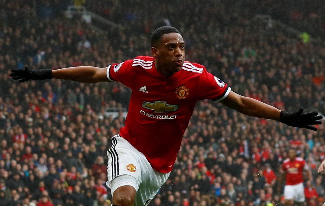 Střelec jediného gólu proti Tottenhamu, útočník Manchesteru United Anthony Martial