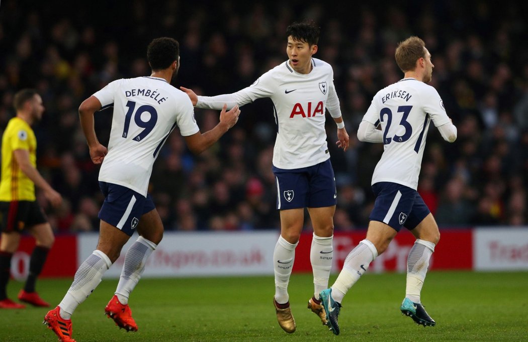 Son na hřišti Watfordu vyrovnal, ale Tottenham nevyhrál už počtvrté v řadě