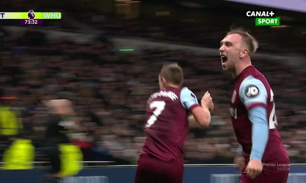 SESTŘIH: Tottenham - West Ham 1:2. Souček s Coufalem u obratu v londýnském derby