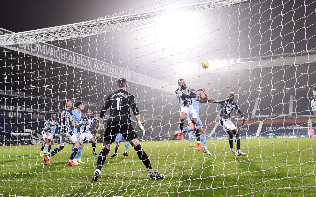 Momentka z utkání West Bromwich - Manchester City (0:5)