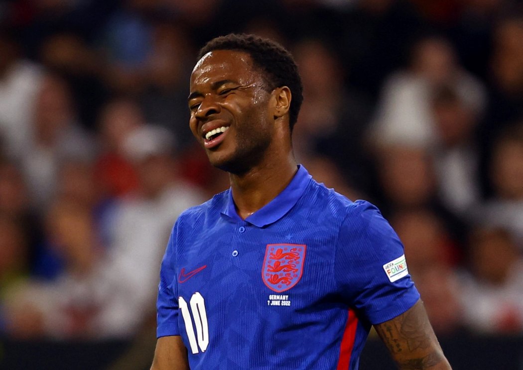 Raheem Sterling v dresu anglické reprezentace