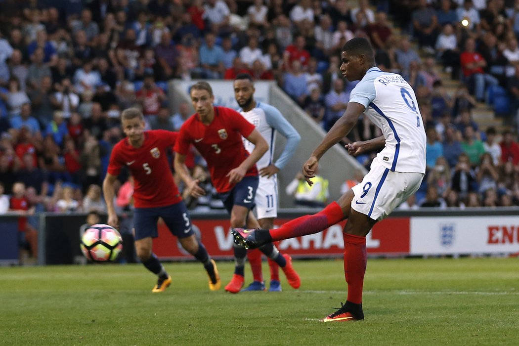 Třetí branku vstřelil Marcus Rashford z penalty