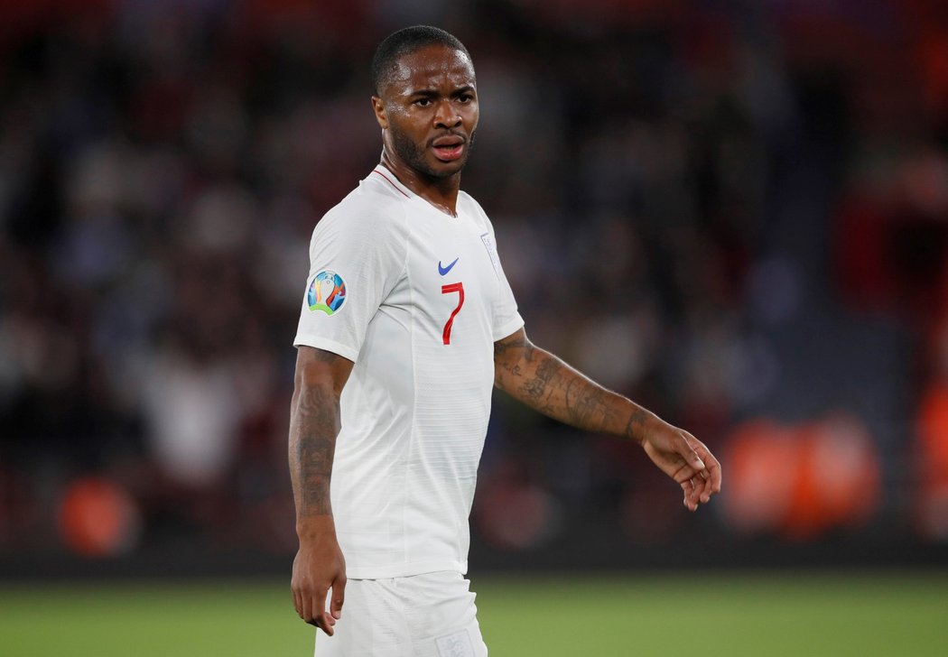 Raheem Sterling nechybí v nominaci Anglie na zápas kvalifikace o postup na EURO 2020 proti České republice