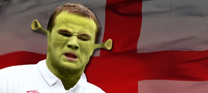 Waynu Rooneymu přezdívají Shrek. Teď byl dokonce vyhlášen nejošklivějším fotbalistou mistrovství světa.