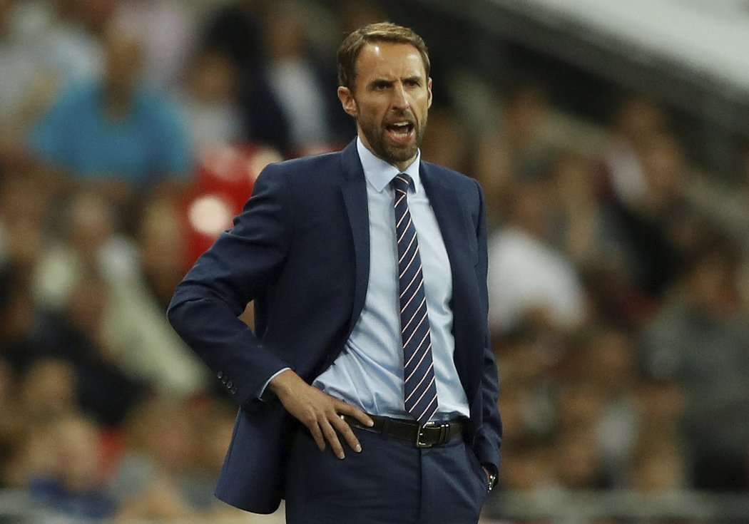 Kouč anglického týmu Gareth Southgate