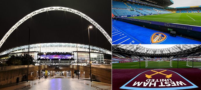 Instagramu vládne mezi britskými stadiony co do počtu hashtagů Wembley. V elitní desítce stánek Leedsu, West Hamu i jeden "Skot"