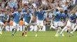 Radost hráčů Manchesteru City po vítězném rozstřelu