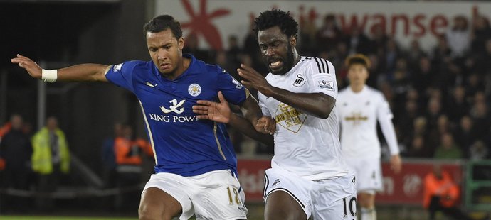 Útočník z Pobřeží slonoviny Bony Wilfried rozhodl dvěma góly o výhře Swansea nad Leicesterem