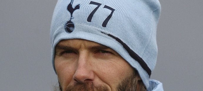 David Beckham na tréninku Tottenhamu