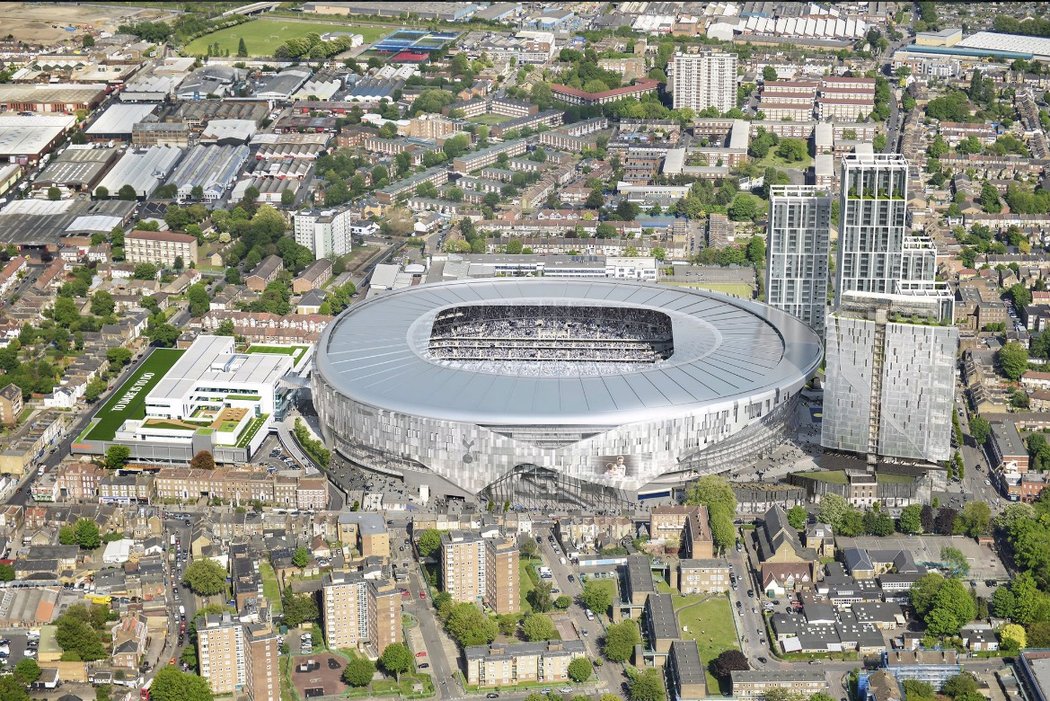 Takhle by měl vypadat nový stadion Tottenhamu