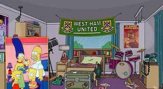 West Ham míří za Simpsonovými. Tým Premier League se objeví v seriálu