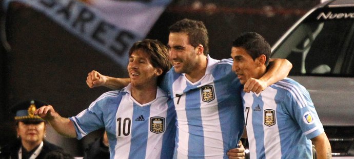 Útoční zabijáci. Messi, Higuaín a Di Mária patří k největším ofenzivním hvězdám španělské ligy i reprezentace