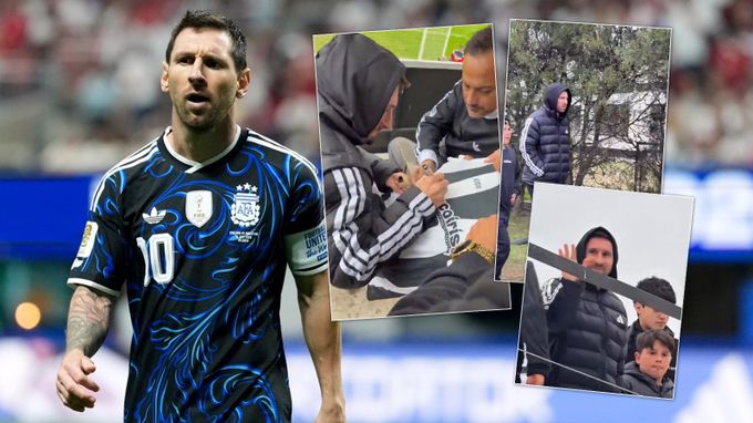 Messi po finále MS poprvé na veřejnosti: V kapuci sklidil potlesk na zápase 4. ligy Messi po finále MS poprvé na veřejnosti: V kapuci sklidil potlesk na zápase 4. ligy