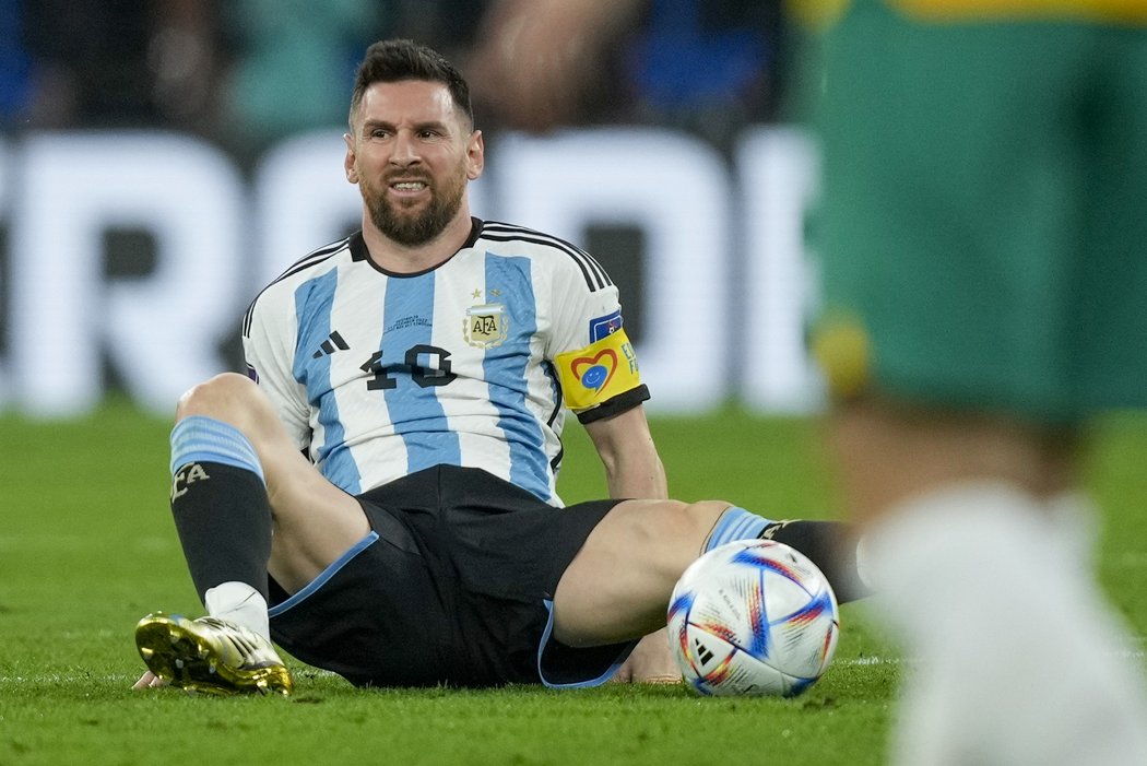 Lionel Messi v utkání s Argentinou