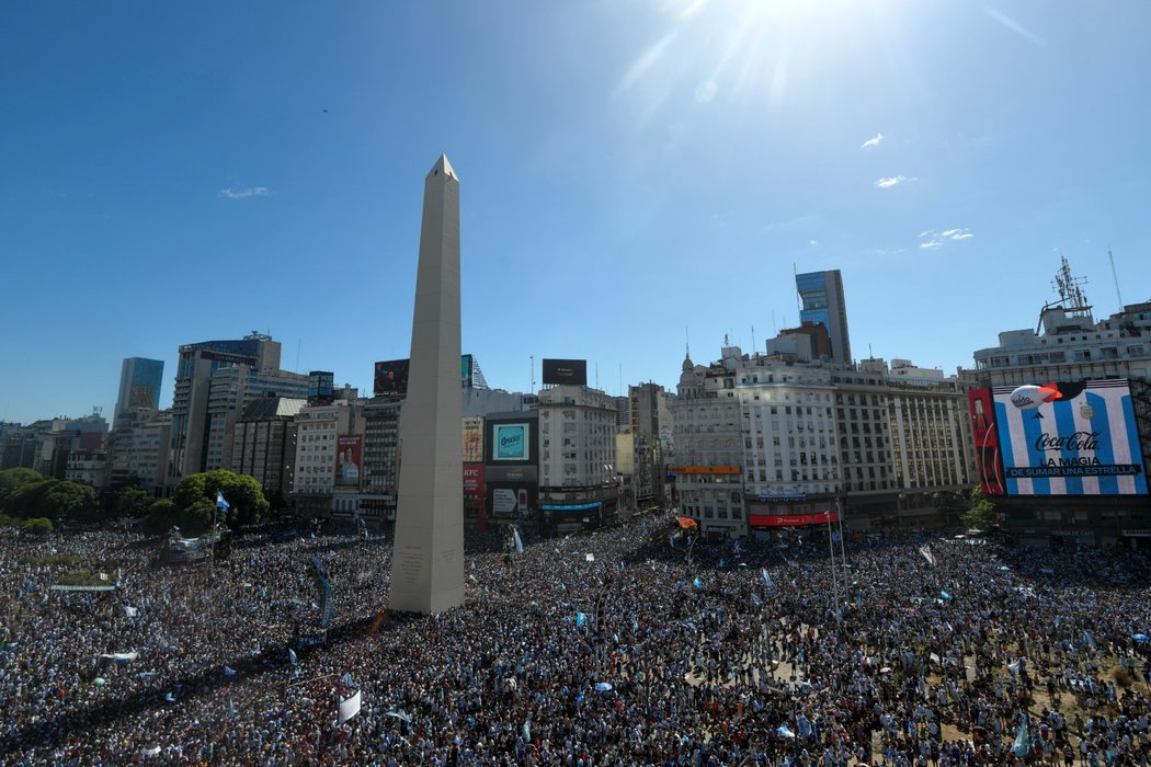 Buenos Aires se chystá na slavností vítání mistrů na zaplněném náměstí